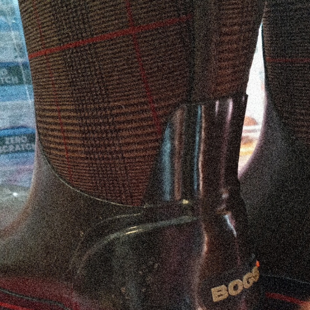 Bogs Brown and Red Winter Boots